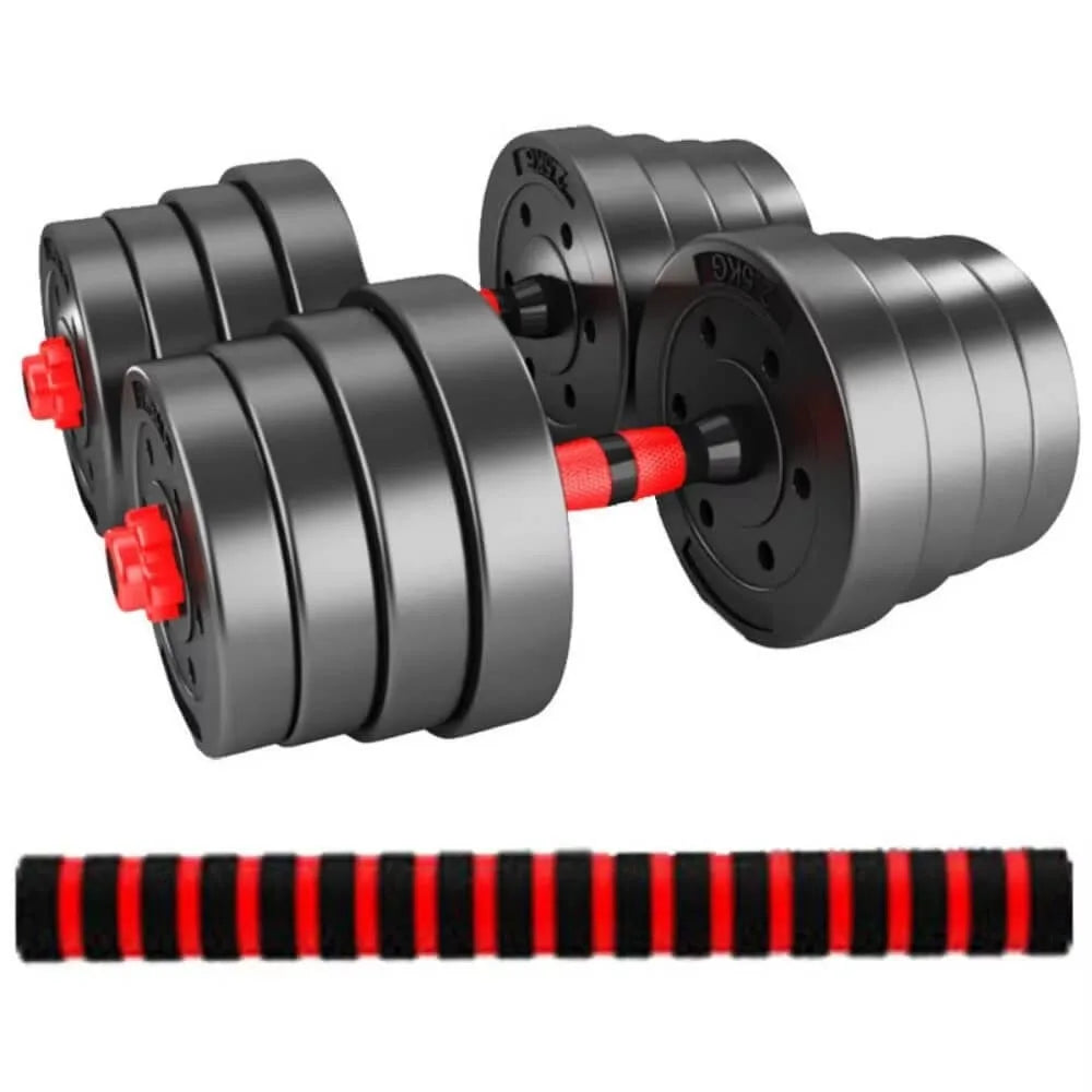 3-in-1 Adjustable Dumbbells — Complete Home Gym Barbell Kit