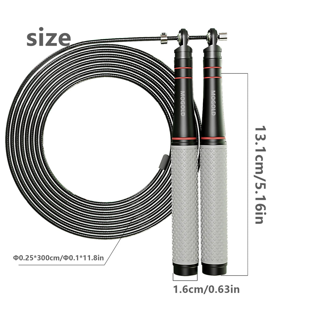 Speed Jump Rope — Adjustable with Bearings for CrossFit