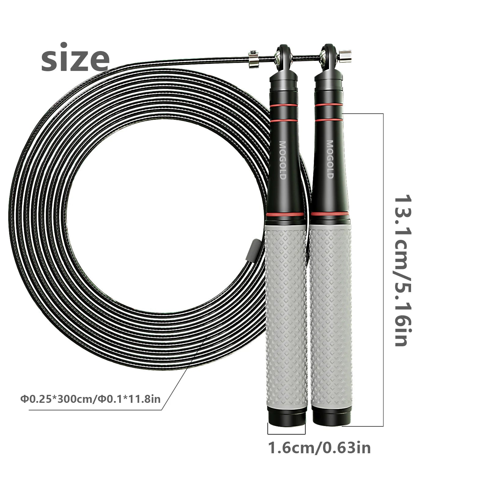 Cuerda de Saltar de Velocidad — Ajustable con Rodamientos para CrossFit