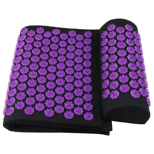 Acupressure Mat with Pillow — Back, Neck, and Stress Relief | Yoga and Pilates