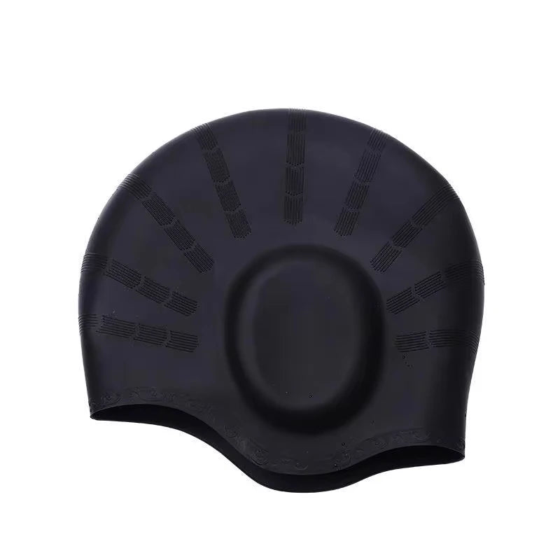 3D Silicone Swim Cap with Ear Protection