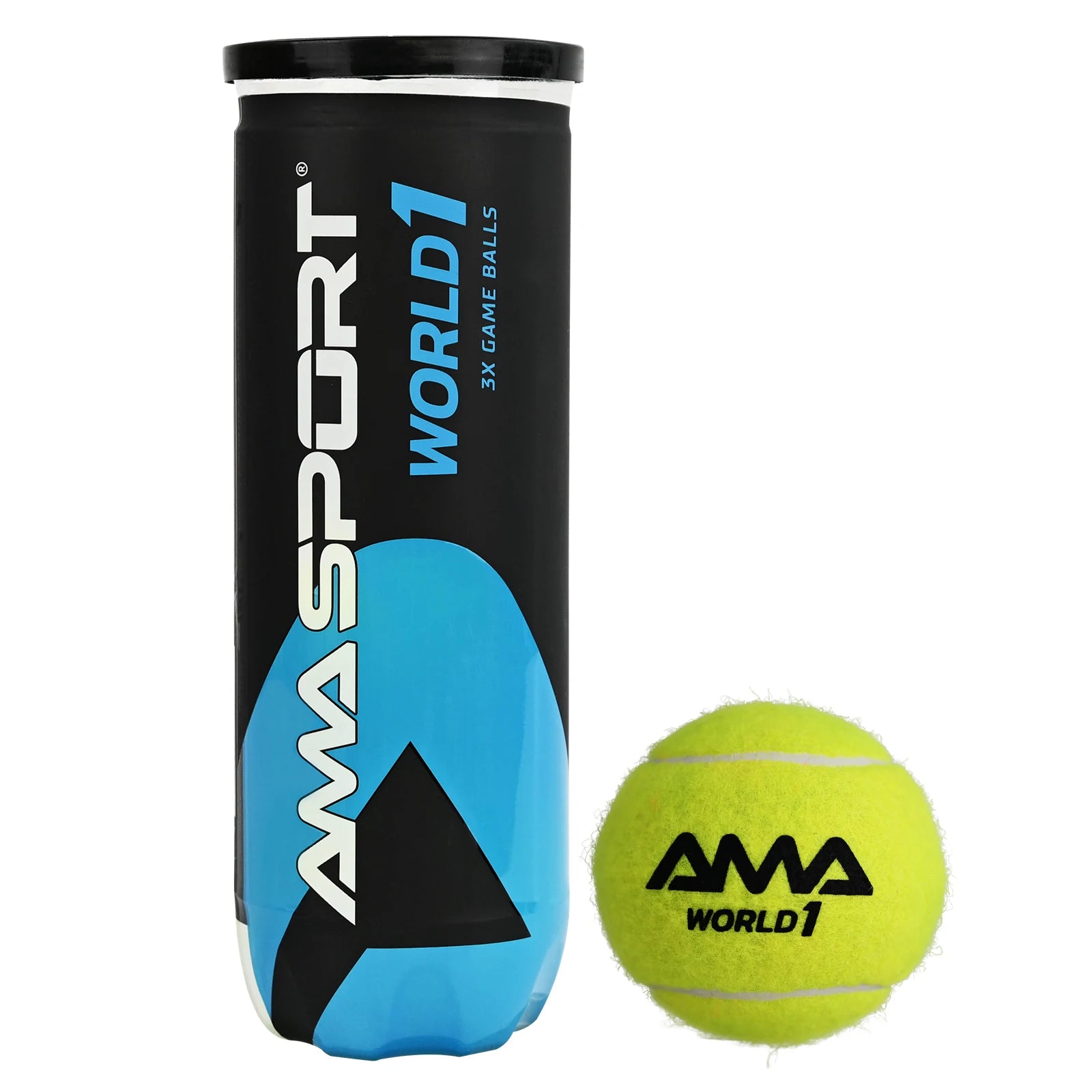 Pelotas de Pádel AMASPORT Pro — Pack 3 Unidades | Entrenamiento y Competición