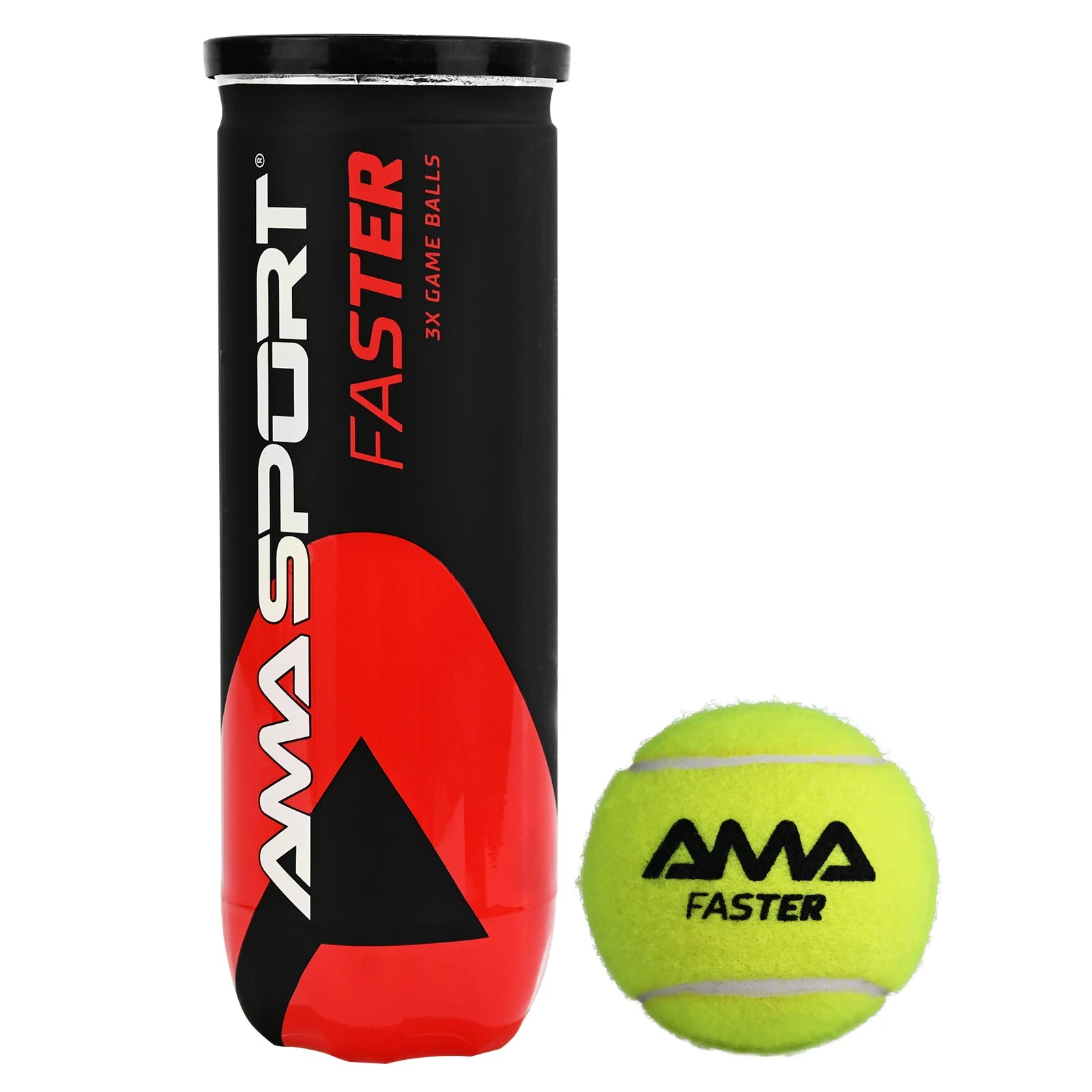 Pelotas de Pádel AMASPORT Pro — Pack 3 Unidades | Entrenamiento y Competición