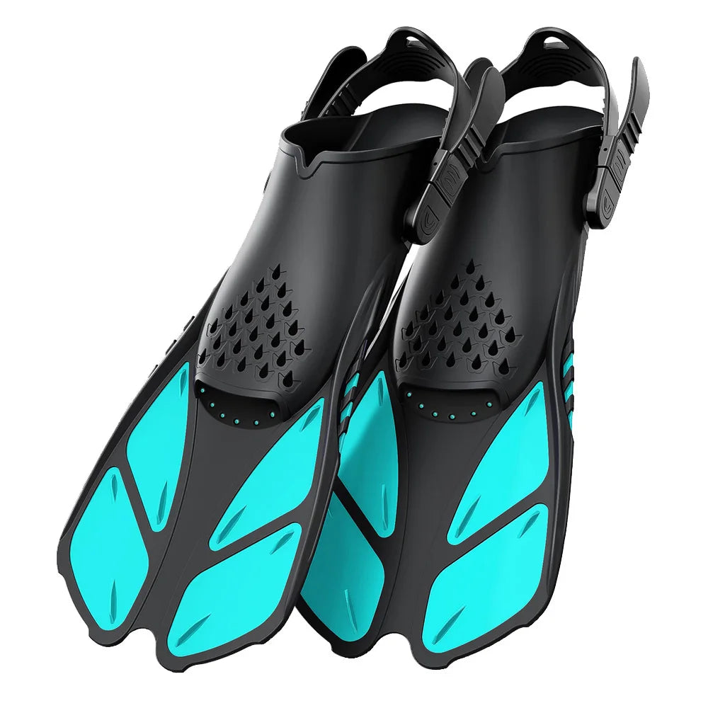 Aletas de Snorkel Ajustables — Silicona, Tacón Abierto, Adultos