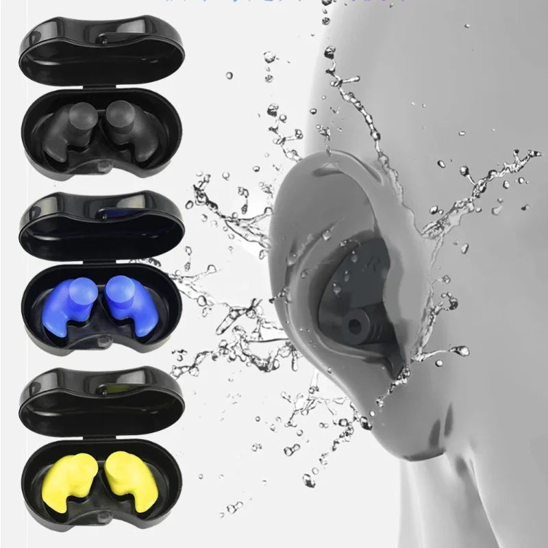 Reusable Silicone Swimming Earplugs — 2 pairs per pack