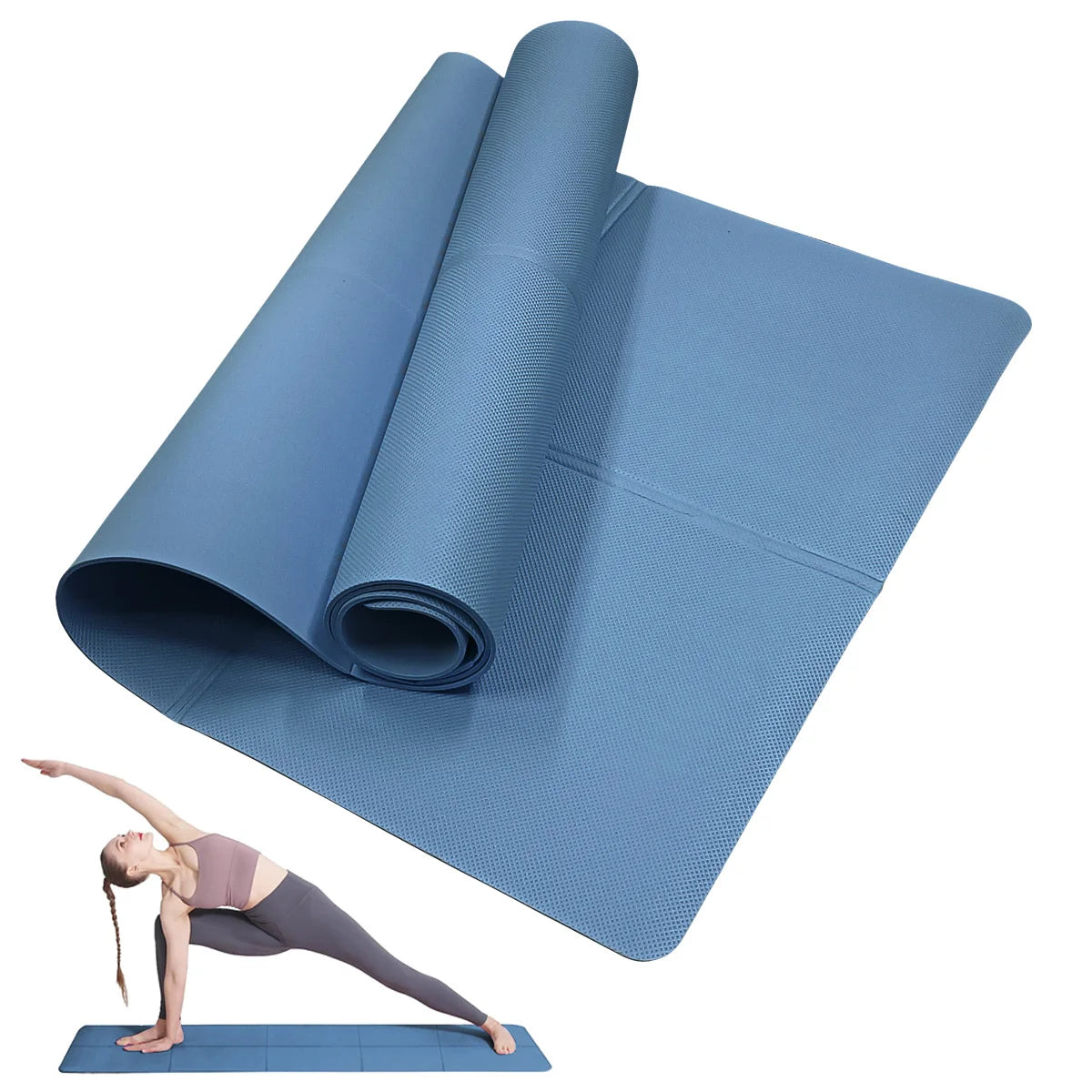Esterilla de Yoga y Pilates EVA Antideslizante — 173x61cm