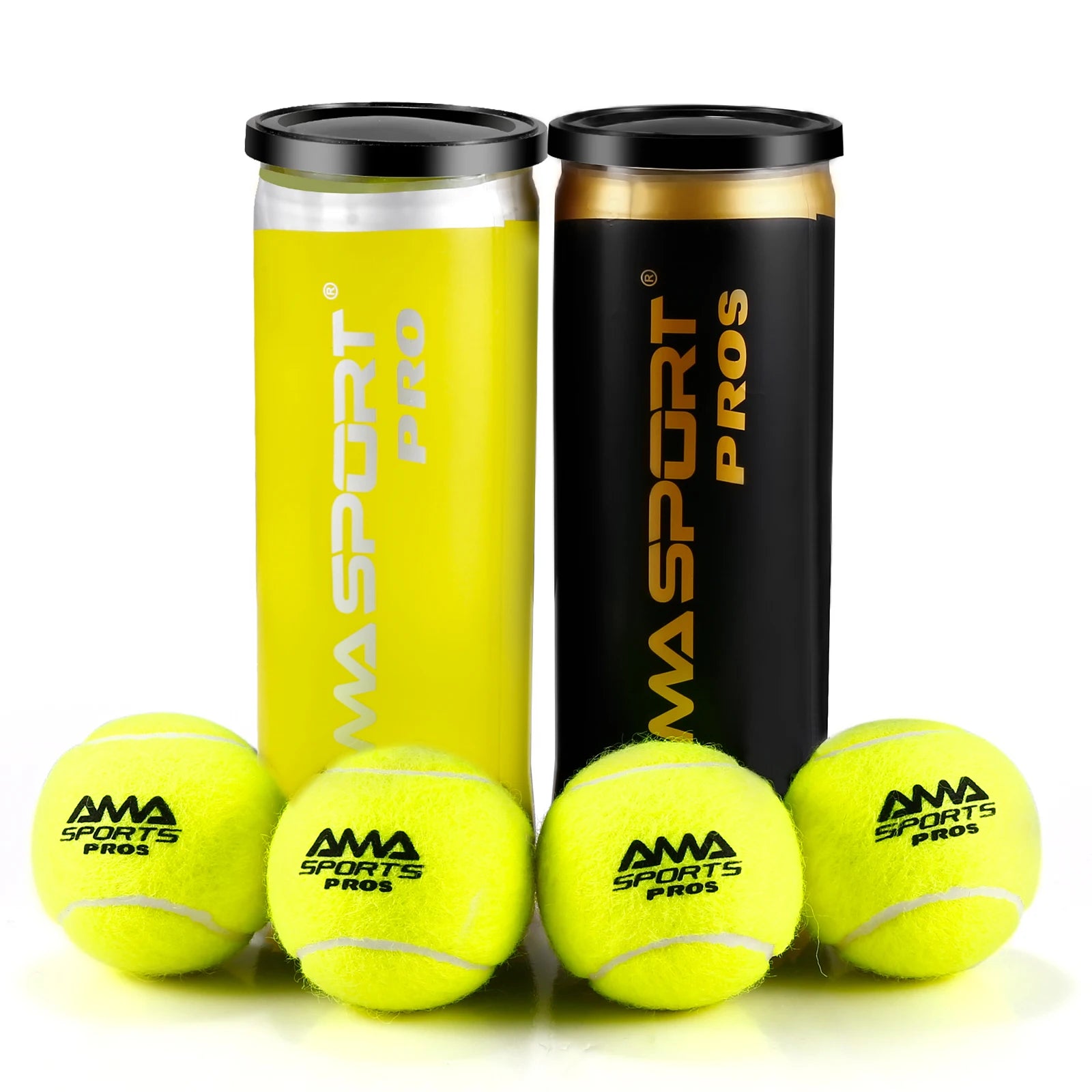 Pelotas de Pádel AMASPORT Pro — Pack 3 Unidades | Entrenamiento y Competición