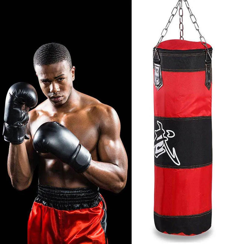 Boxing Punch Bag with Steel Chain and Hook — 100 and 120cm | MMA and Muay Thai