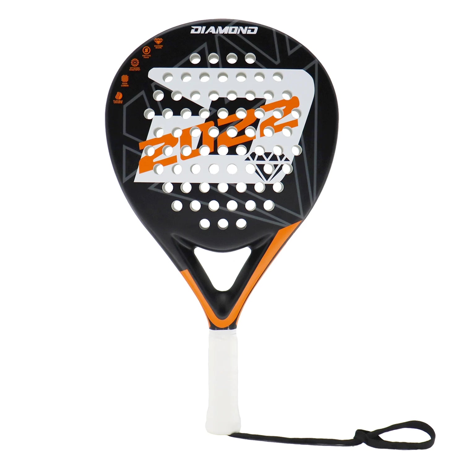 Pala de Pádel INSUM 2022 — Fibra de Carbono, Superficie EVA Suave, Forma Diamante para Jugadores Avanzados