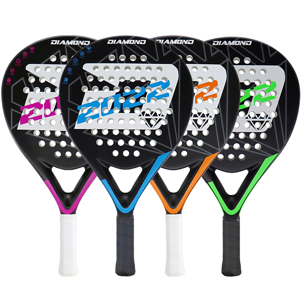 Pala de Pádel INSUM 2022 — Fibra de Carbono, Superficie EVA Suave, Forma Diamante para Jugadores Avanzados