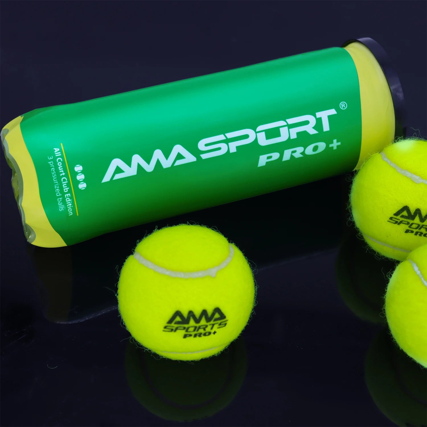 AMASPORT Pro Padel Balls — 3-Ball Pack | Training and Competition