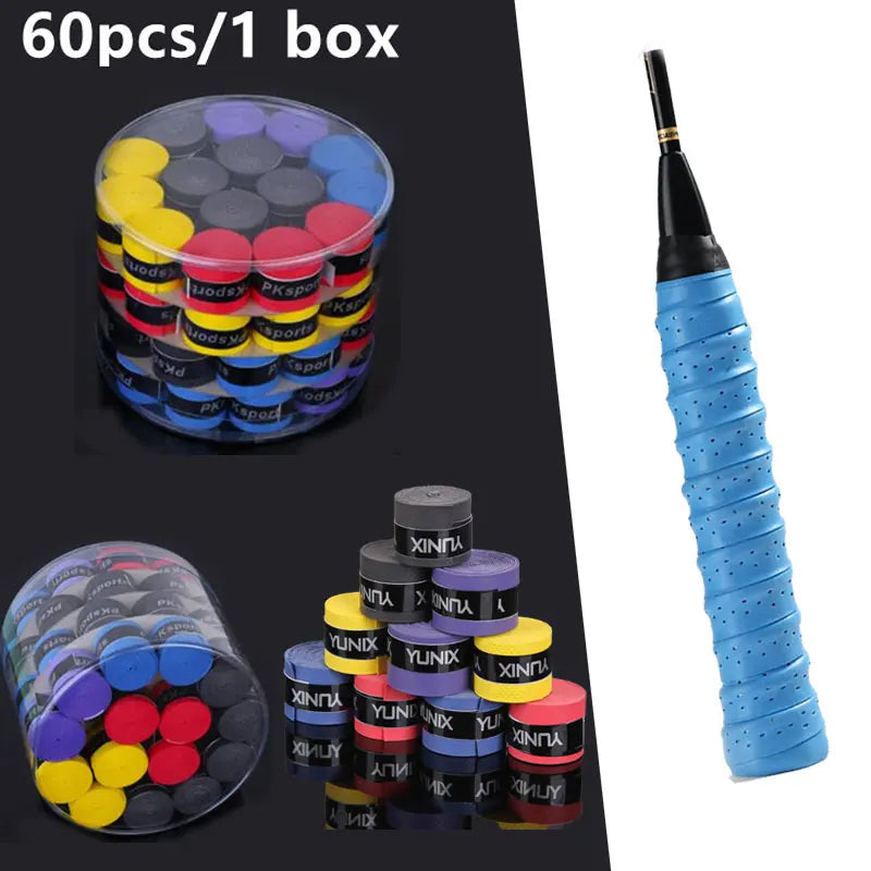 Overgrip Antideslizante Pack 60 Unidades — Pádel, Tenis y Bádminton