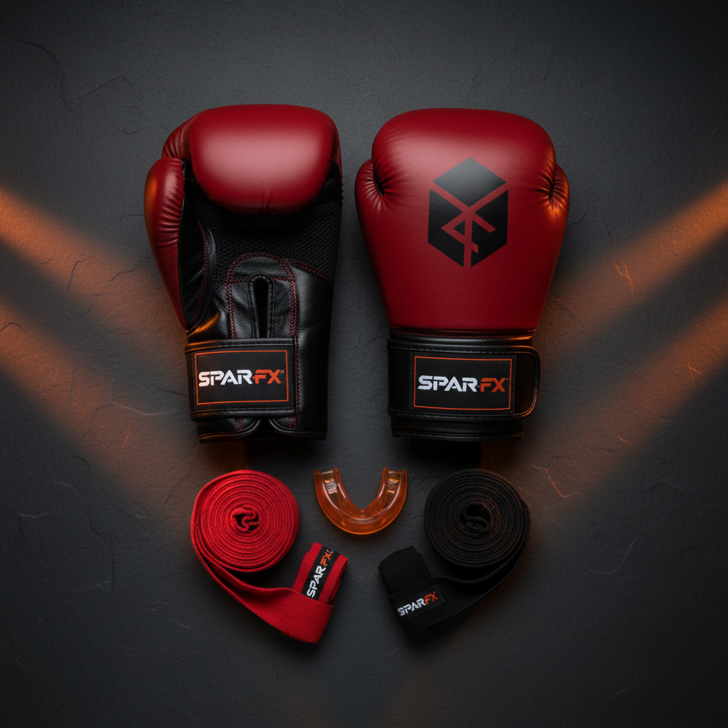 Combo Boxeo Starter — Guantes, Vendajes y Protector Bucal