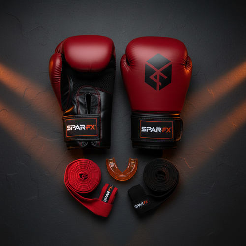 Combo Boxeo Starter — Guantes, Vendajes y Protector Bucal